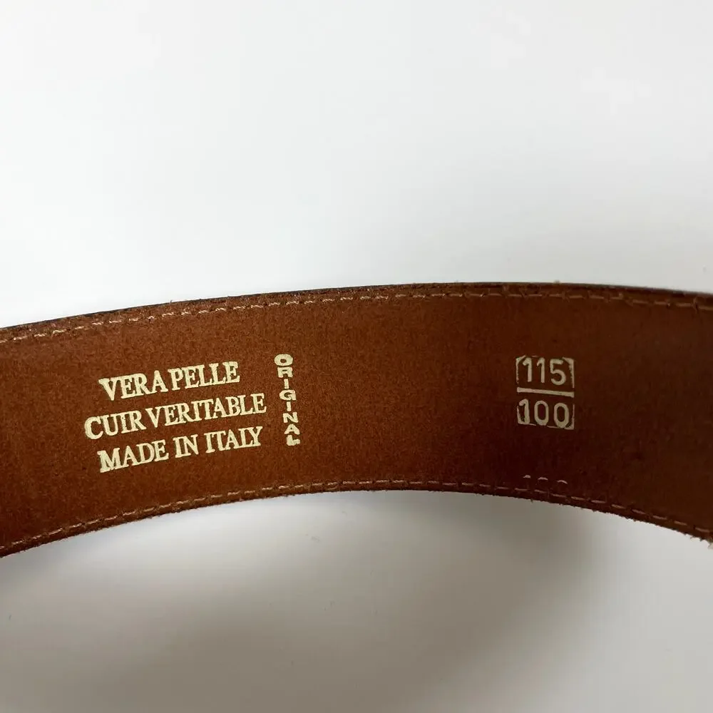 Mens Vintage XL Italian Made Woven Leather‎ 